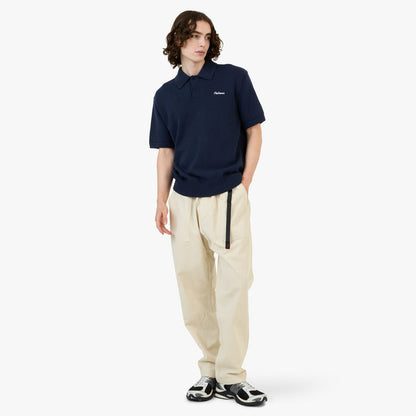 Palmes Cotton Knit Polo / Navy