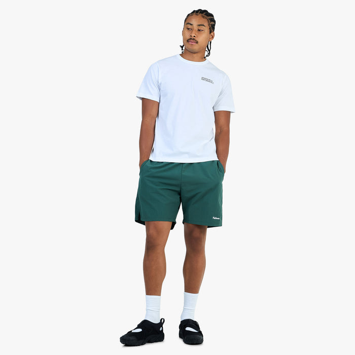 Palmes Logo Tennis Shorts / Dark Green