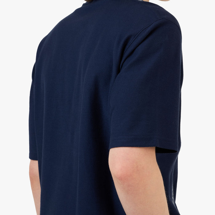 Palmes Panel Zip Polo / Navy