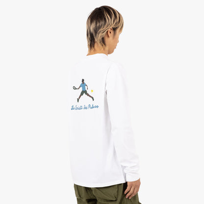 Palmes Society LS T-Shirt / White