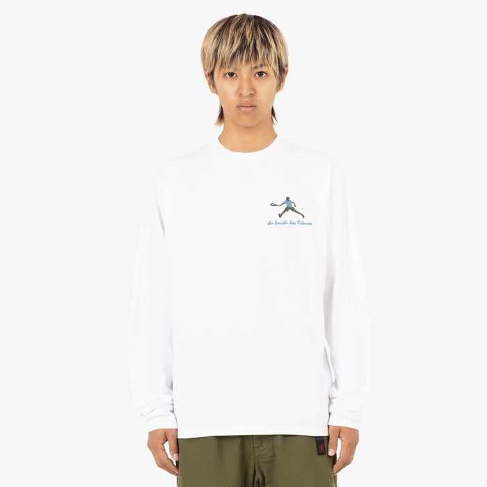 Palmes Society LS T-Shirt / White