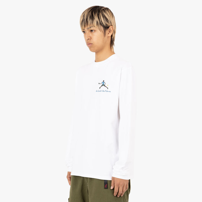Palmes Society LS T-Shirt / White