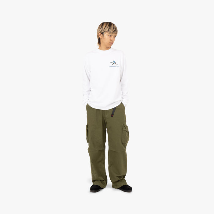 Palmes Society LS T-Shirt / White