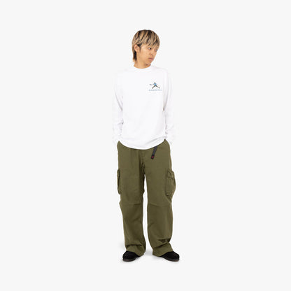 Palmes Society LS T-Shirt / White