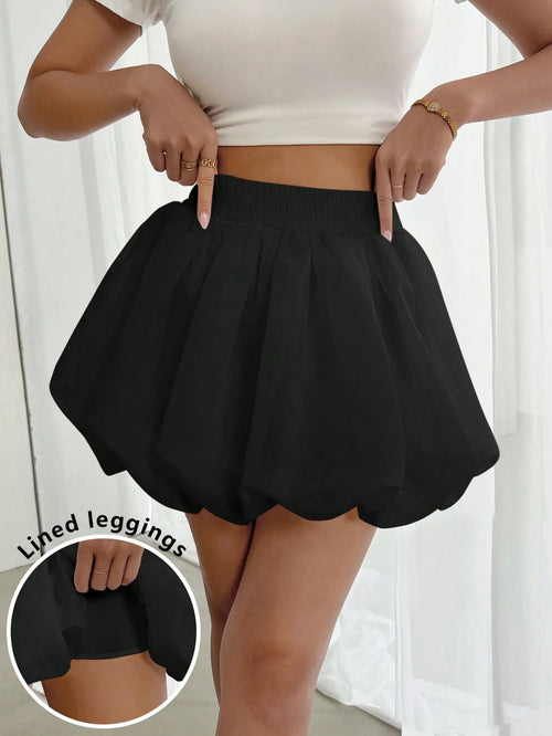 Pariaura Women's Summer White Bud Graduation Skirt
