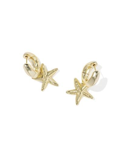 Parker Starfish Huggie Earrings Gold