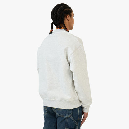 Patta Arc Logo Crewneck Sweater / Light Melange Grey