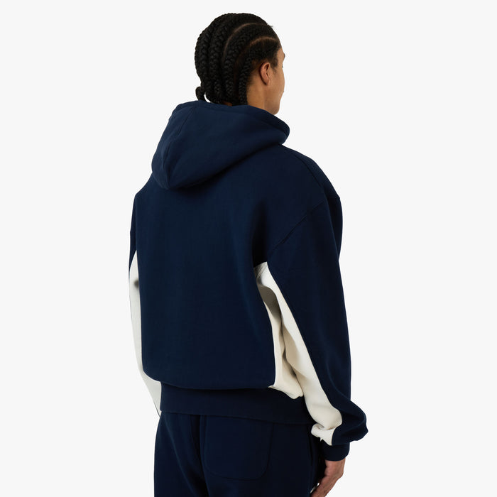 Patta Chenille Logo Hooded Sweater / Navy