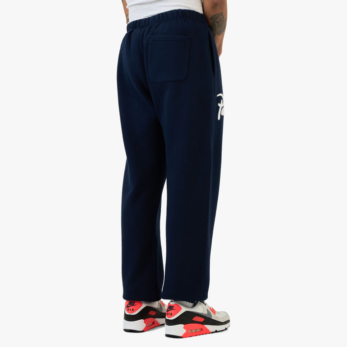Patta Chenille Logo Jogging Pants / Navy