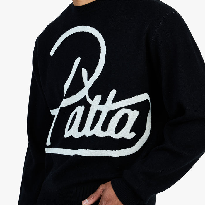 Patta Hearted Jumper / Black