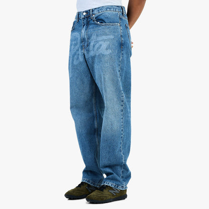 Patta Laserprint Whiskers Denim Pants / Light Blue Denim