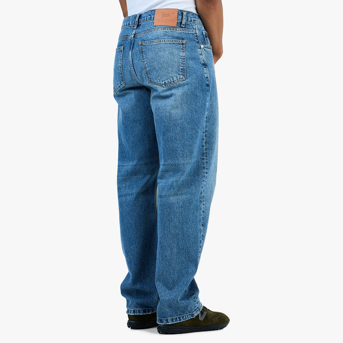 Patta Laserprint Whiskers Denim Pants / Light Blue Denim