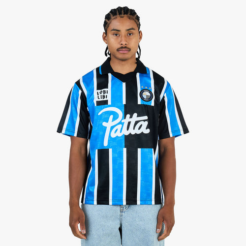 Patta Stripe Football Jersey / French Blue