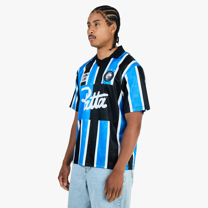Patta Stripe Football Jersey / French Blue