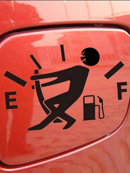 Personalized Gas Tank Cover Sticker Car Scratch Protection Film, Glass Decorative Car Sticker Humorous Car Accessories For Men Video Game Car Decals Video Game Car Decals Prank Gifts For Car Enthusias