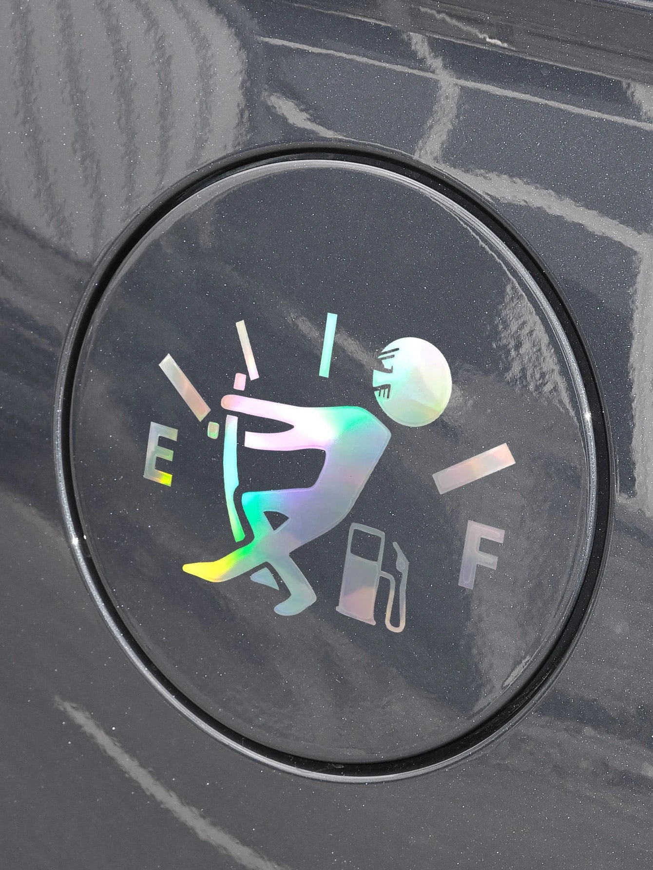 Personalized Gas Tank Cover Sticker Car Scratch Protection Film, Glass Decorative Car Sticker Humorous Car Accessories For Men Video Game Car Decals Video Game Car Decals Prank Gifts For Car Enthusias