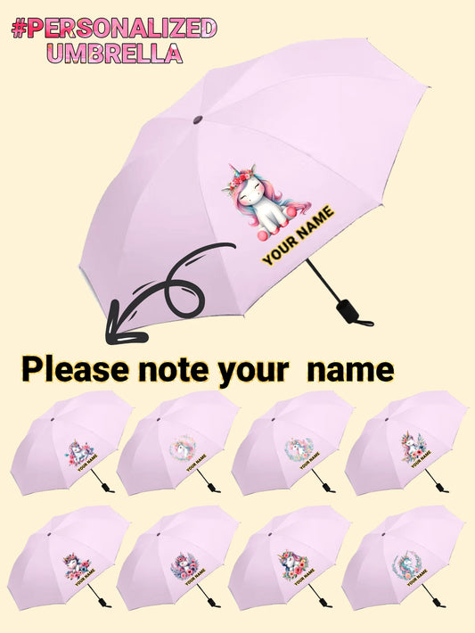 Personalized Kids Umbrella With Custom Logo & Name, Perfect For Business Promotions, Grand Opening Gifts And Back-To-School Presents For Children.