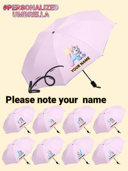 Personalized Kids Umbrella With Custom Logo & Name, Perfect For Business Promotions, Grand Opening Gifts And Back-To-School Presents For Children.