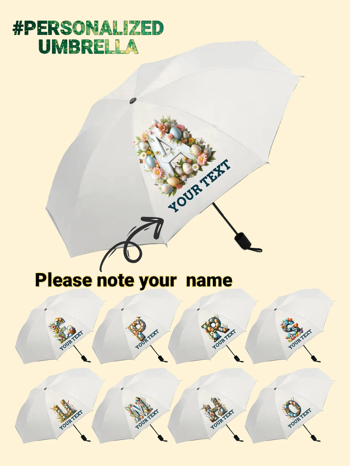 Personalized Kids Umbrella With Custom Logo & Name, Perfect For Business Promotions, Grand Opening Gifts And Back-To-School Presents For Children.