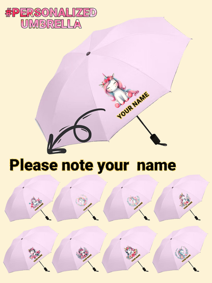 Personalized Kids Umbrella With Custom Logo & Name, Perfect For Business Promotions, Grand Opening Gifts And Back-To-School Presents For Children.
