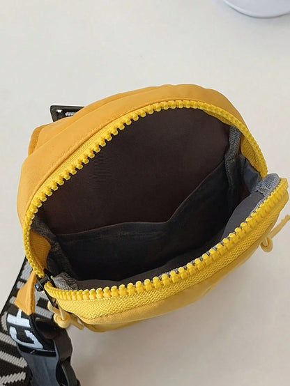 Personalized New Men's Milan Print Chest/Waist Pack, Portable One Shoulder Phone Bag, Casual Multi-Purpose Commuter Crossbody Bag,Y2k