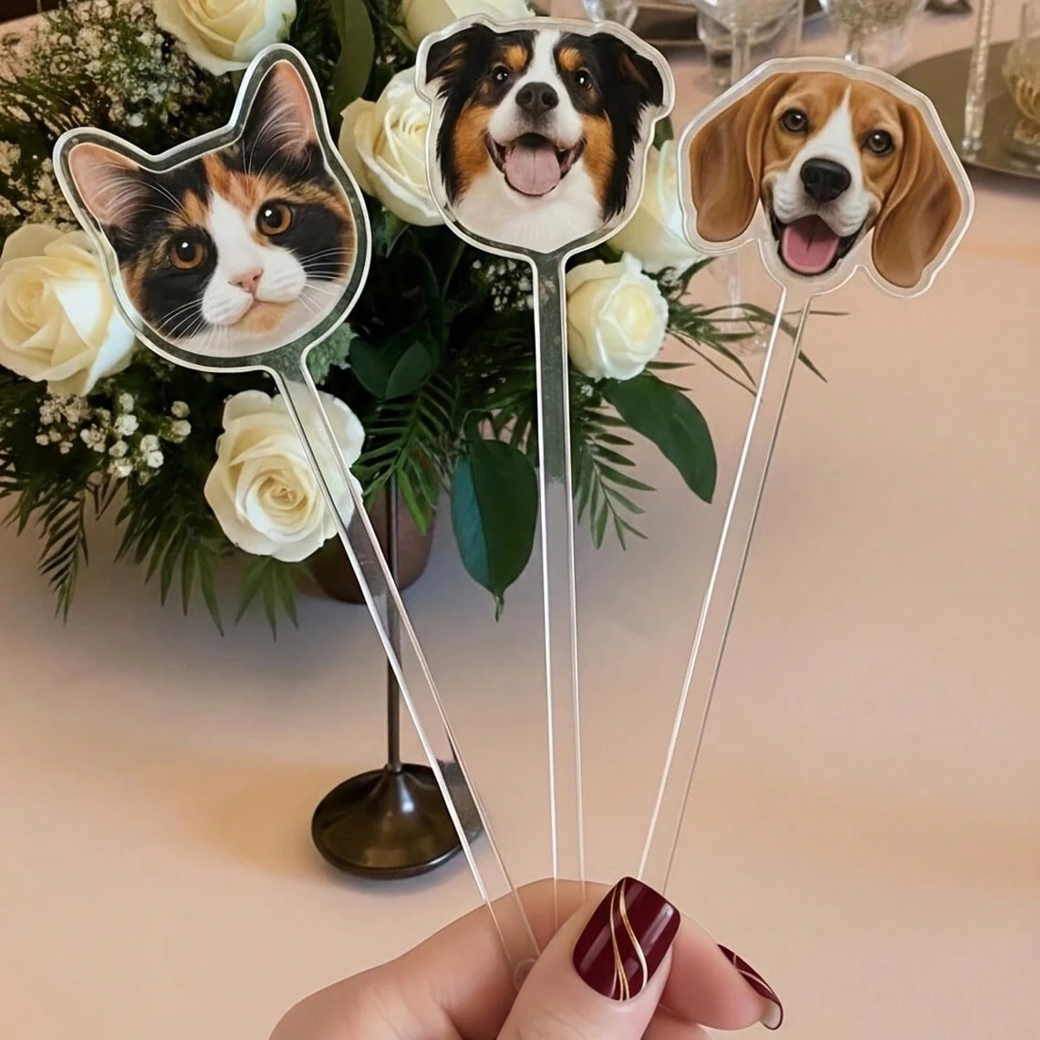 Personalized Photo Drink Stirrer, Unique Acrylic Stirrer, Perfect Gift For Friends, Family, Bachelor Party, Birthday And Other Occasions
