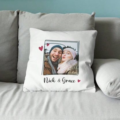 Personalized Valentine's Day Throw Pillowcase With Photo, Custom Gift For Valentine's Day, Personalized Valentine's Day Gifts Gifts For Women Men, Ideal Gifts For Valentine's Day, Girlfriend Boyfriend