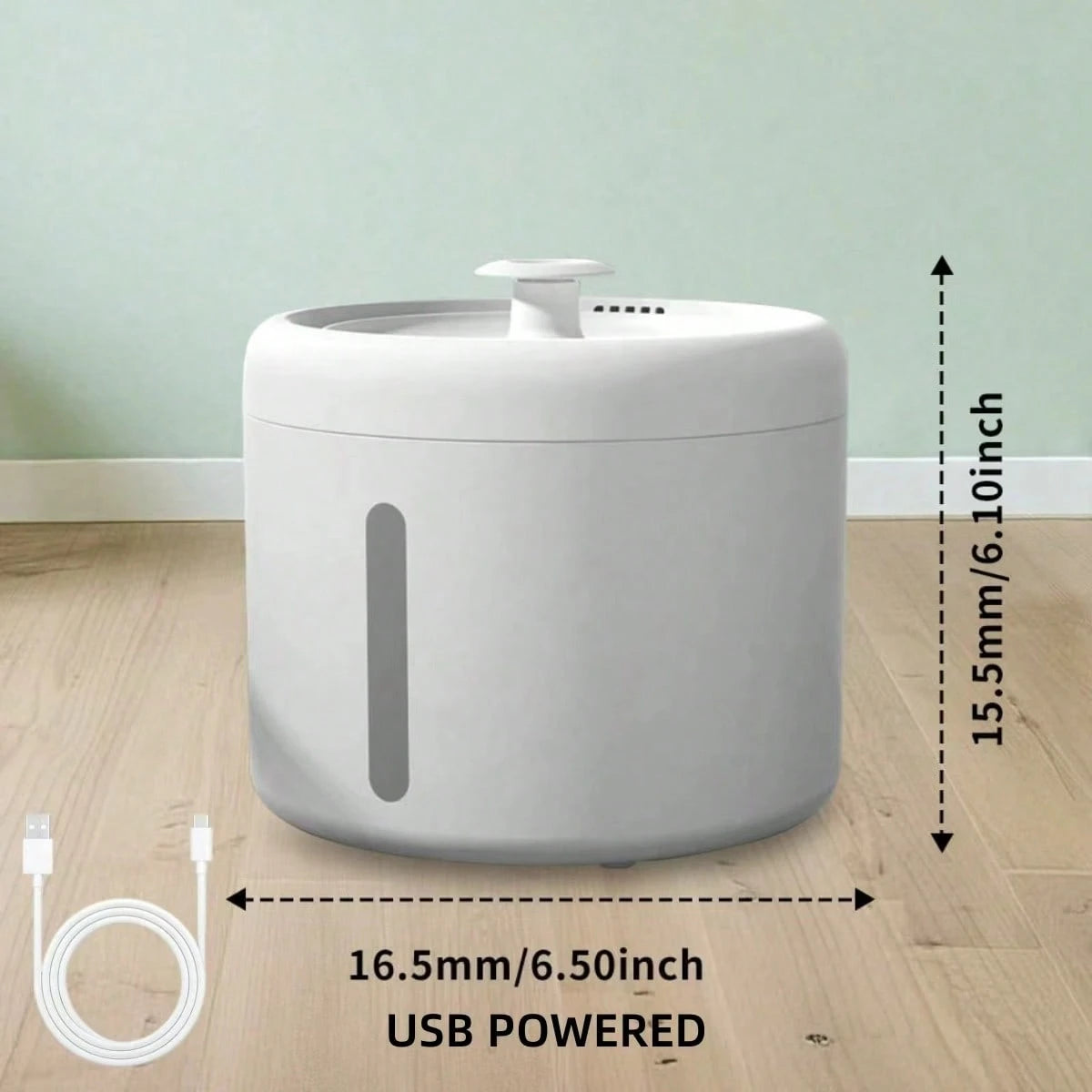 Pet Water Fountain, 2L Automatic Circulating Cat Water Dispenser With Filter, Ultra Quiet & LED Night Light, Easy To Clean, Ideal For Cats, Dogs & Small Pets