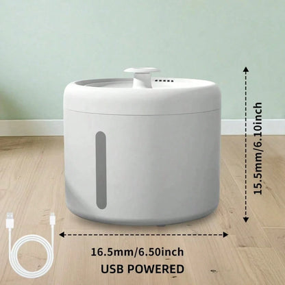 Pet Water Fountain, 2L Automatic Circulating Cat Water Dispenser With Filter, Ultra Quiet & LED Night Light, Easy To Clean, Ideal For Cats, Dogs & Small Pets