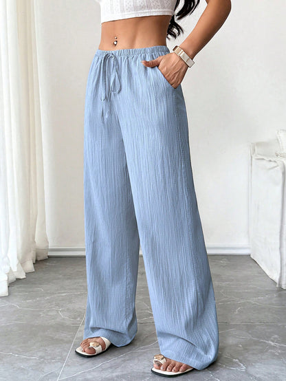 PETITE Women's Solid Color Casual Pants,Petite Women