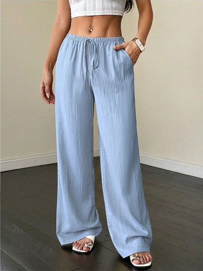 PETITE Women's Solid Color Casual Pants,Petite Women