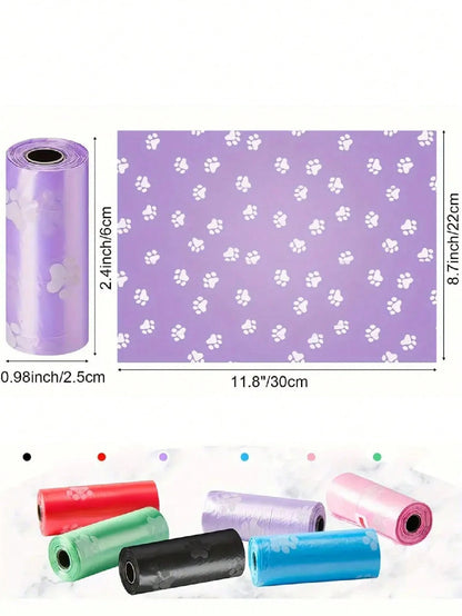 PETSIN-Friendly Leak-Proof Pet Waste Bags-1/6/8/10/20/30/40/50Rolls| Thick,, Odor-Control For HygienicFood & Pet Cleanup