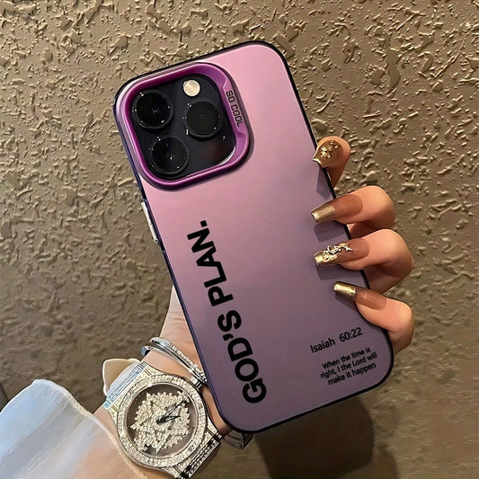 Phone Case- God'S Plan Phone Case Compatible With Iphone 16, 15, 14, 13, 12, 11 Pro Max, X, XR, XS Max, 8, 7 Plus, Shockproof Matte Back Cover.,Suitable For IPhone17 Air
