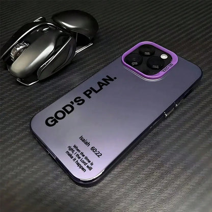Phone Case- God'S Plan Phone Case Compatible With Iphone 16, 15, 14, 13, 12, 11 Pro Max, X, XR, XS Max, 8, 7 Plus, Shockproof Matte Back Cover.,Suitable For IPhone17 Air