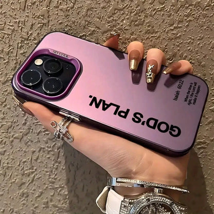 Phone Case- God'S Plan Phone Case Compatible With Iphone 16, 15, 14, 13, 12, 11 Pro Max, X, XR, XS Max, 8, 7 Plus, Shockproof Matte Back Cover.,Suitable For IPhone17 Air