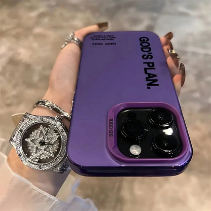 Phone Case- God'S Plan Phone Case Compatible With Iphone 16, 15, 14, 13, 12, 11 Pro Max, X, XR, XS Max, 8, 7 Plus, Shockproof Matte Back Cover.,Suitable For IPhone17 Air