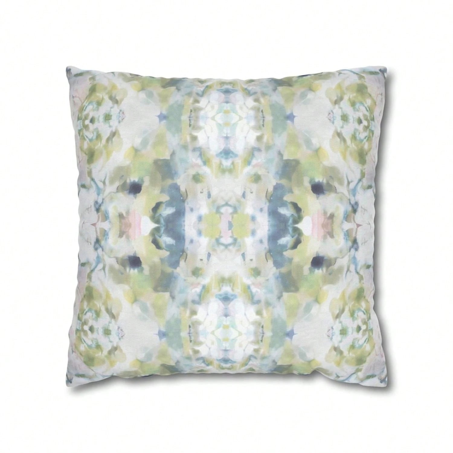 [Pillow Cover]Mirrored Art TH1Row Pillow Cover Blue Sage Green Watercolor Pillow C1Ase Abstract Art Home DE1cor College Gi Bedroom Impressionist Modern.1PC Pillow Cover, You Can Lean Against It When Y