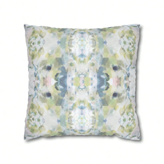 [Pillow Cover]Mirrored Art TH1Row Pillow Cover Blue Sage Green Watercolor Pillow C1Ase Abstract Art Home DE1cor College Gi Bedroom Impressionist Modern.1PC Pillow Cover, You Can Lean Against It When Y