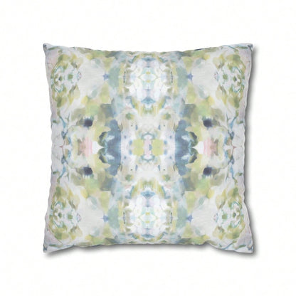 [Pillow Cover]Mirrored Art TH1Row Pillow Cover Blue Sage Green Watercolor Pillow C1Ase Abstract Art Home DE1cor College Gi Bedroom Impressionist Modern.1PC Pillow Cover, You Can Lean Against It When Y