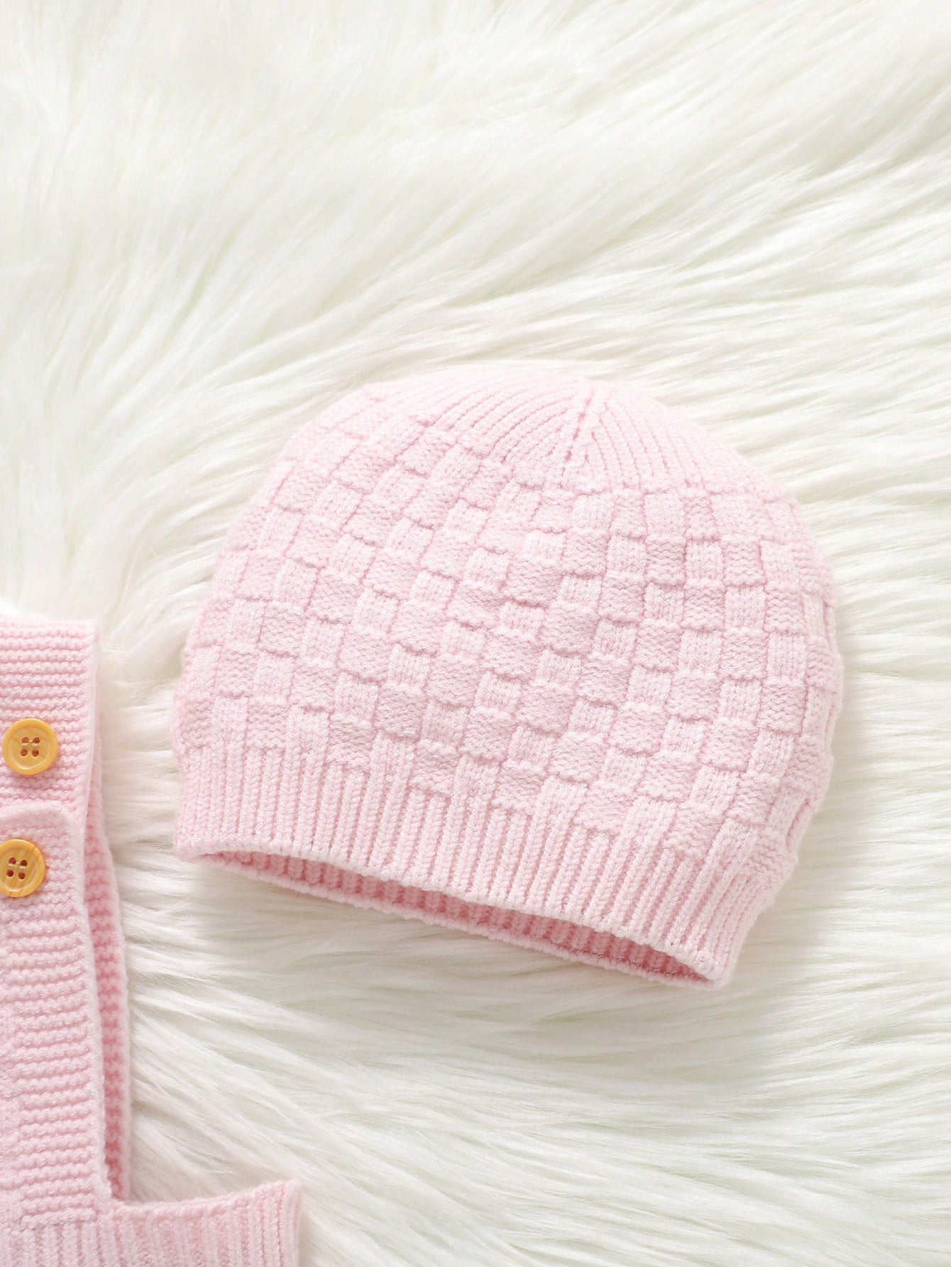Pink Baby Girls Sweater Romper, Newborn Gift, Suitable For Newborn Full Moon Outfit, Parent-Child Gathering, Travel Vacation, Daily Wear, 100 Days & 1 Year Old Photoshoot, Gentle & Sweet Style