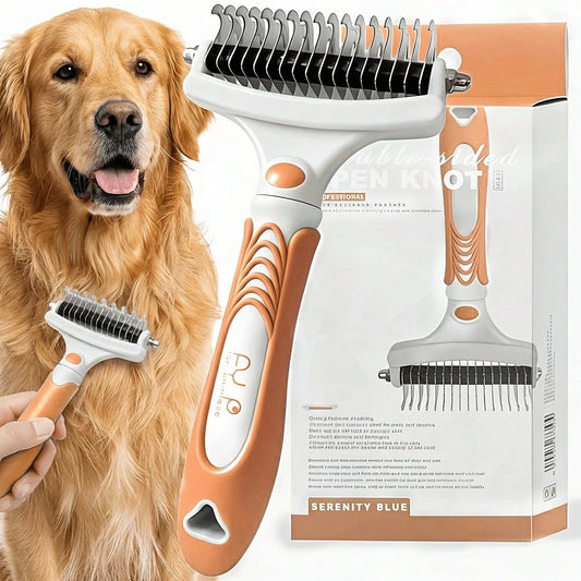 Planet Pet Pet Grooming Brush- Double-Sided, Extra-Wide, Suitable For Cats And Dogs- Removes Undercoat Hair, Reducing Shedding By 95%- Undercoat Grooming Tool For Dogs| Hair Removal And Hair Rem