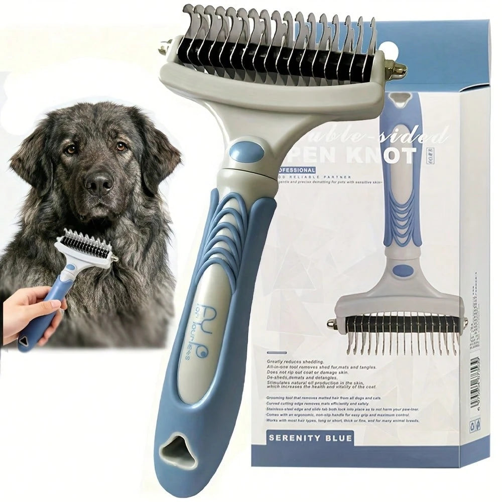 Planet Pet Pet Grooming Brush- Double-Sided, Extra-Wide, Suitable For Cats And Dogs- Removes Undercoat Hair, Reducing Shedding By 95%- Undercoat Grooming Tool For Dogs| Hair Removal And Hair Rem