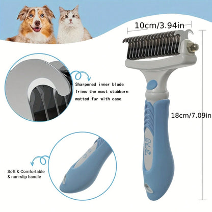 Planet Pet Pet Grooming Brush- Double-Sided, Extra-Wide, Suitable For Cats And Dogs- Removes Undercoat Hair, Reducing Shedding By 95%- Undercoat Grooming Tool For Dogs| Hair Removal And Hair Rem