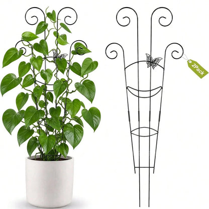 Plant Climbing Trellis, Butterfly Decor, Rust-Proof Plastic Plant Support, Suitable For Potted Vines And Flowers, Indoor And Outdoor Garden Supplies, Summer Essential, Back To School, Graduation Seaso