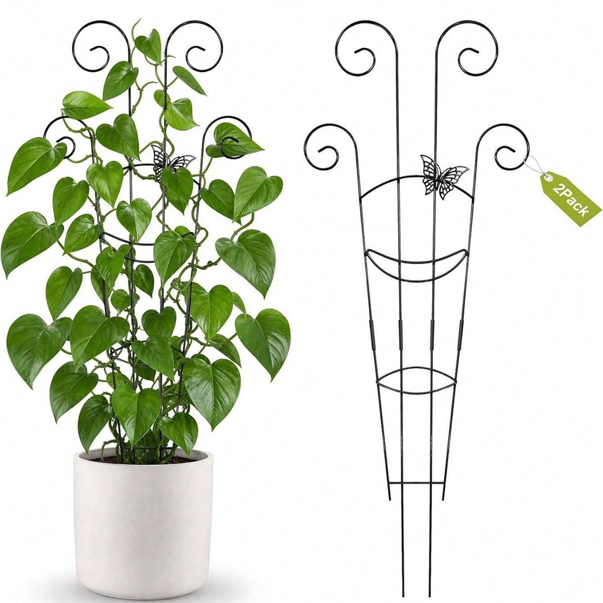 Plant Climbing Trellis, Butterfly Decor, Rust-Proof Plastic Plant Support, Suitable For Potted Vines And Flowers, Indoor And Outdoor Garden Supplies, Summer Essential, Back To School, Graduation Seaso