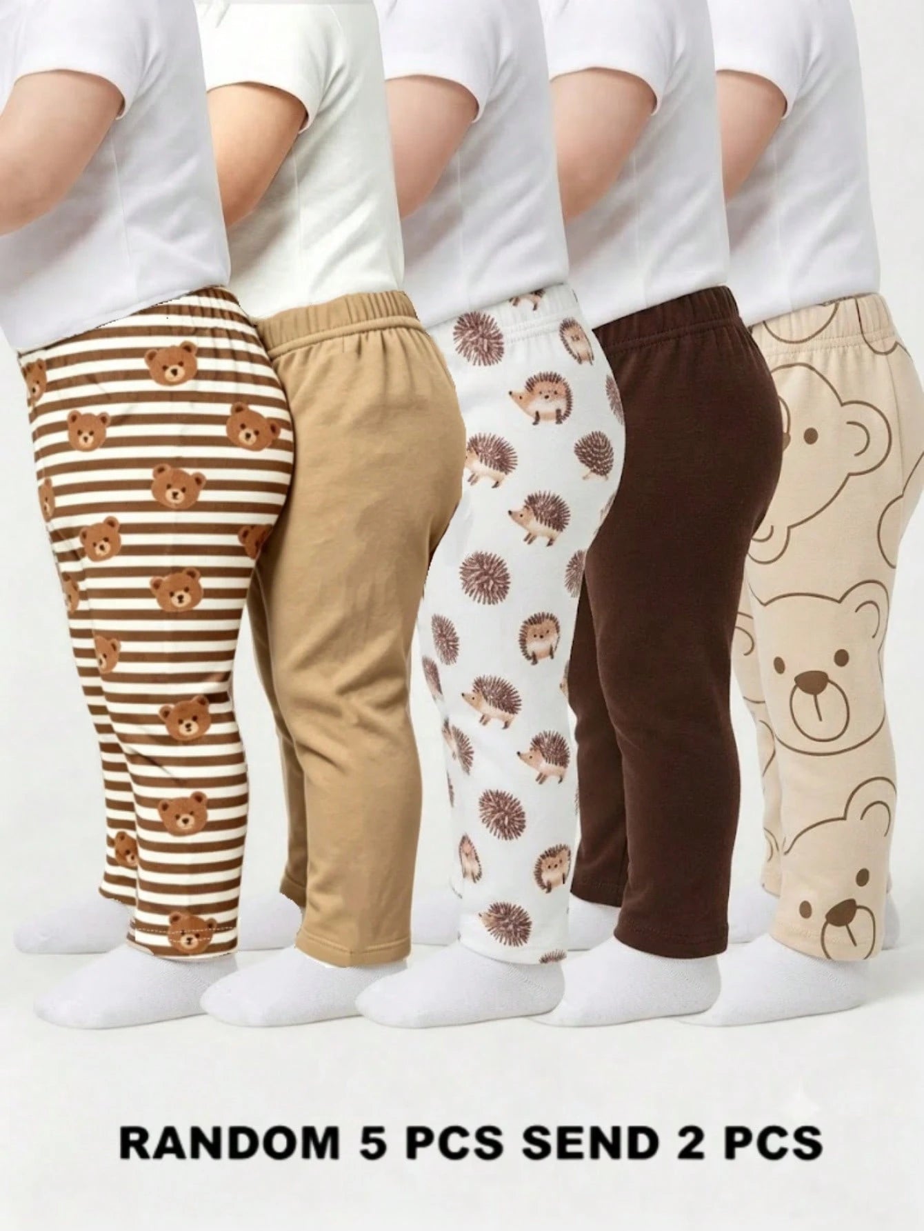 Playful Pals 2 Random Sets From 5 Designs,Baby Boys New Fashion Comfortable Simple Soft Casual Long Pants, Baby Boy Pants Set