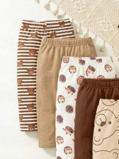 Playful Pals 2 Random Sets From 5 Designs,Baby Boys New Fashion Comfortable Simple Soft Casual Long Pants, Baby Boy Pants Set
