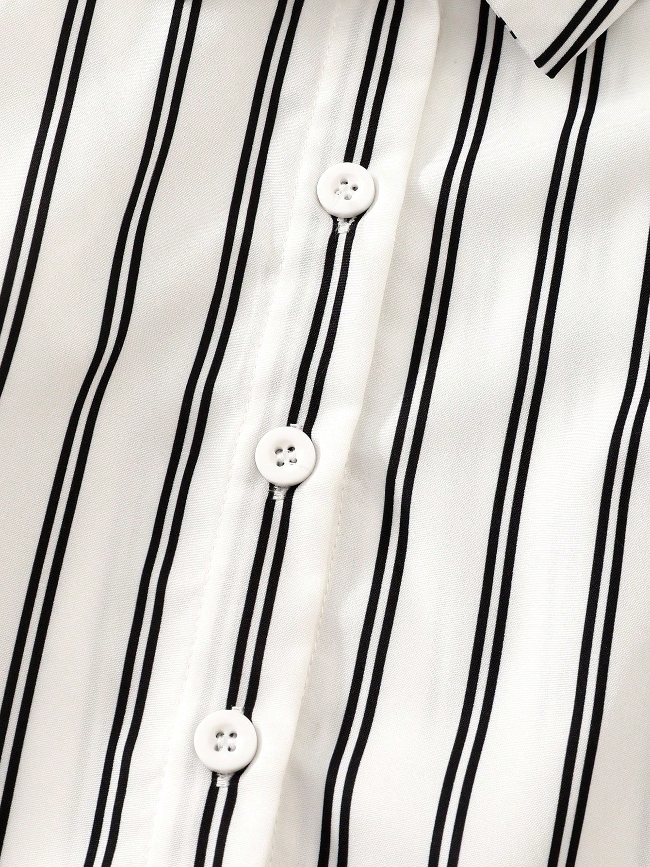 Playful Pals Baby Girl 3-Piece Set Casual Black And White Striped Long Sleeve Jacket Camisole And Shorts Summer Vacation Soft Outfits For School & Daily Wear