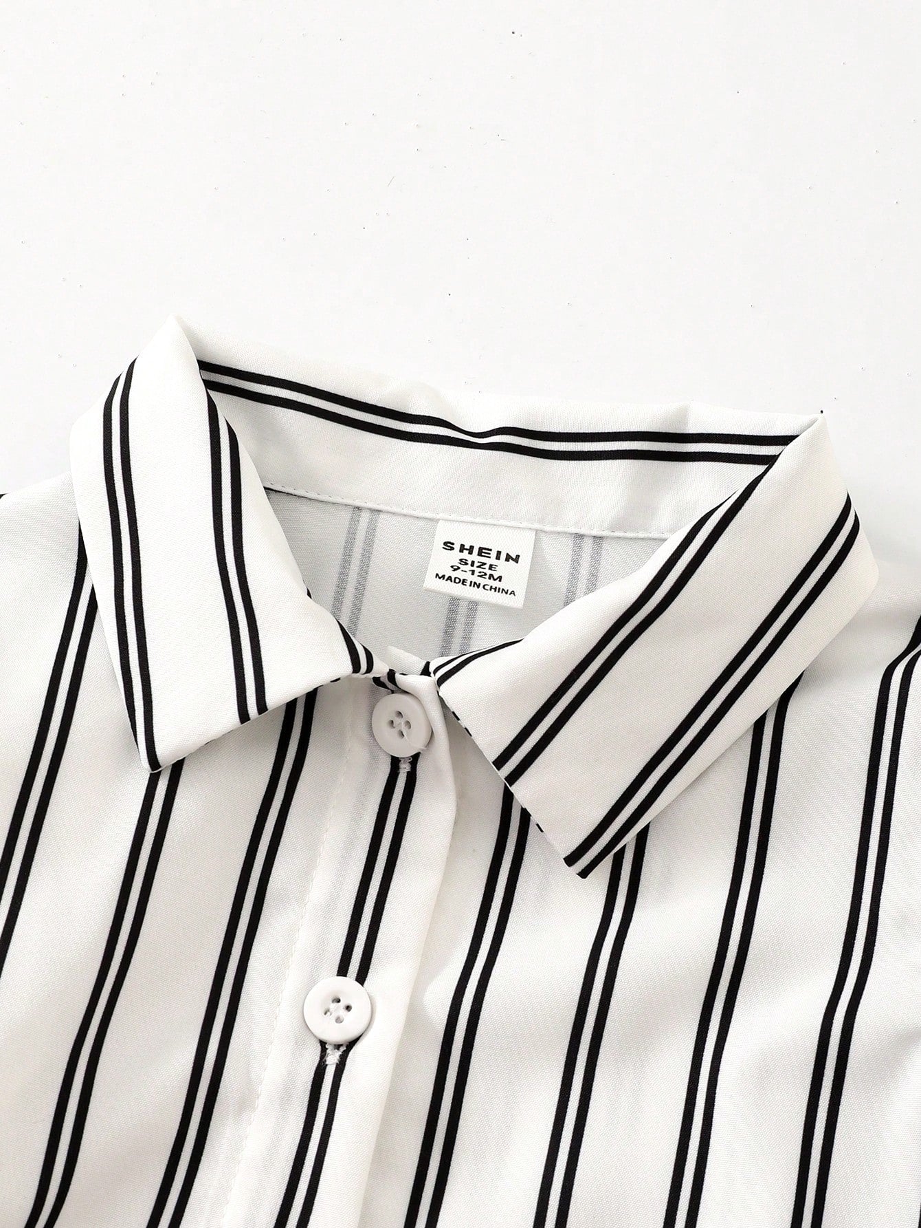 Playful Pals Baby Girl 3-Piece Set Casual Black And White Striped Long Sleeve Jacket Camisole And Shorts Summer Vacation Soft Outfits For School & Daily Wear