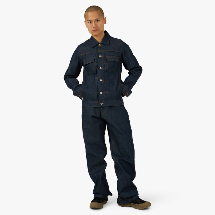 PlazaWorks Modern Type 2 Denim Jacket / Indigo Raw